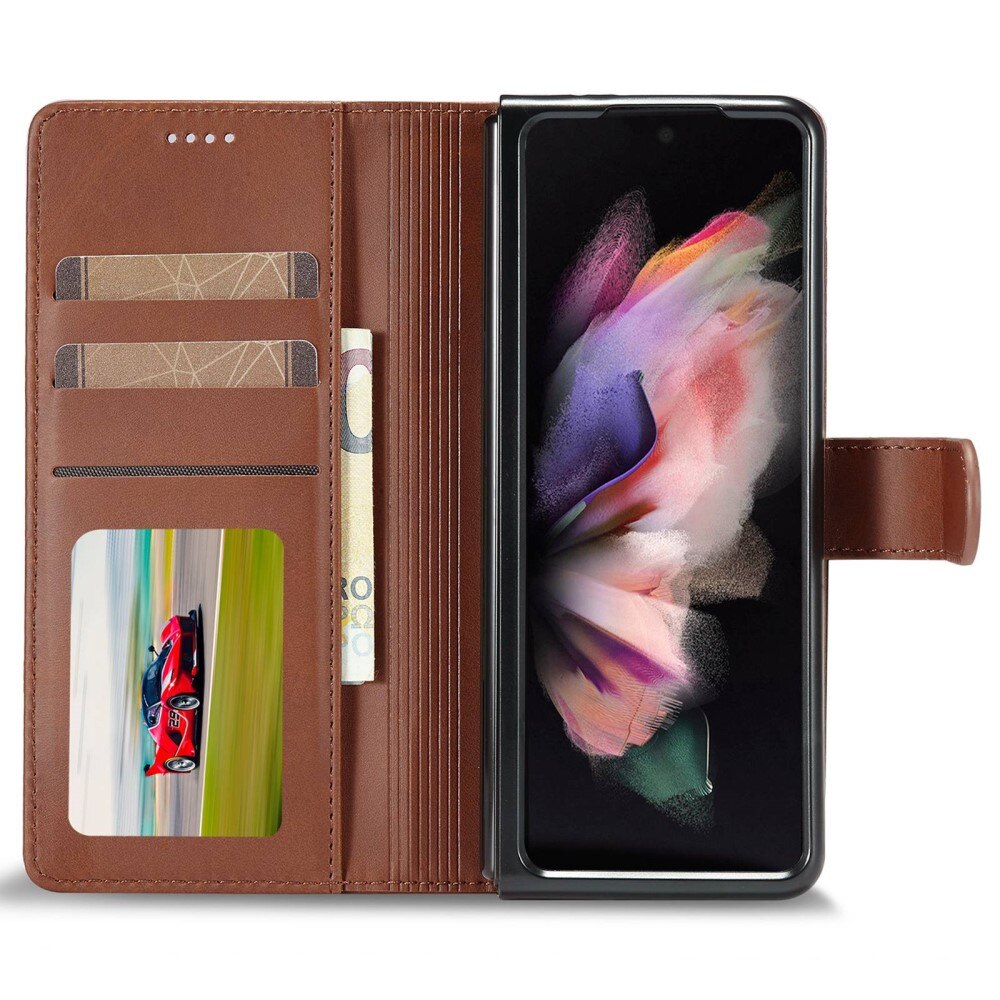 Tegnebogsetui Samsung Galaxy Z Fold 4 brun