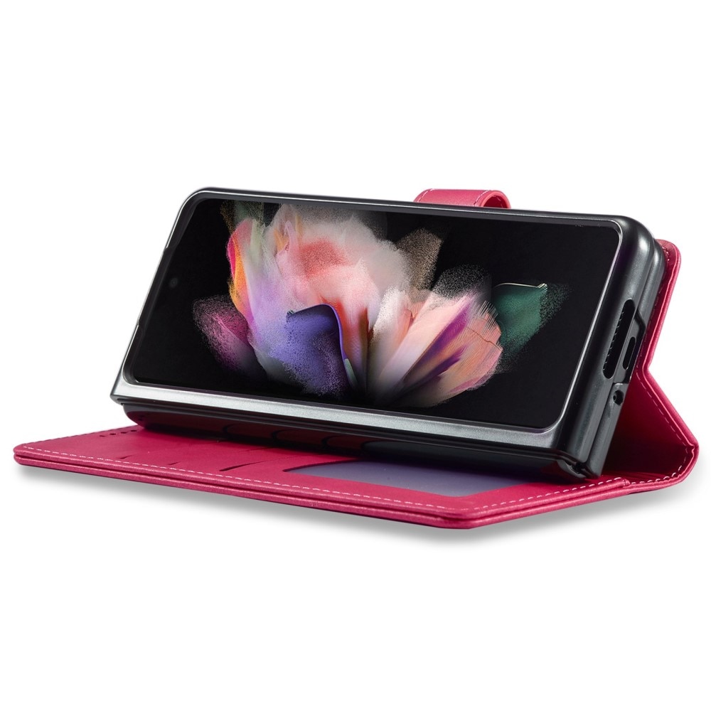 Tegnebogsetui Samsung Galaxy Z Fold 4 lyserød