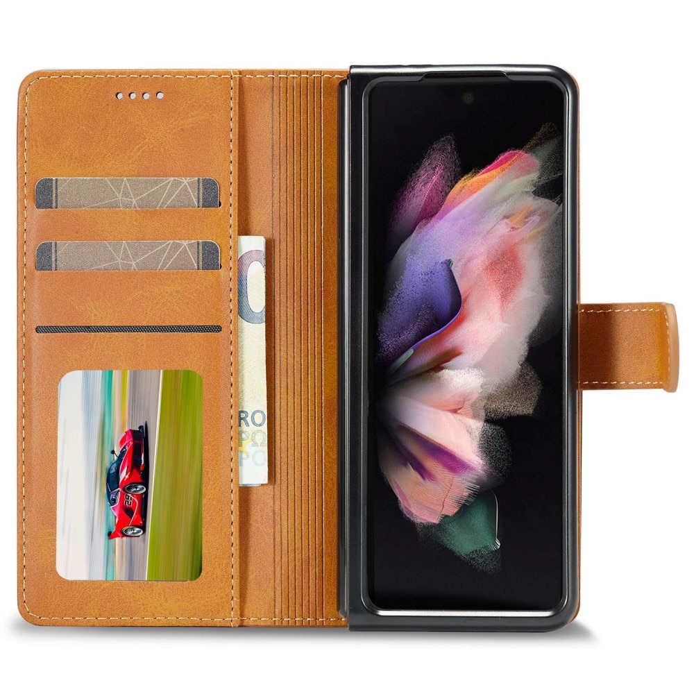 Tegnebogsetui Samsung Galaxy Z Fold 4 cognac