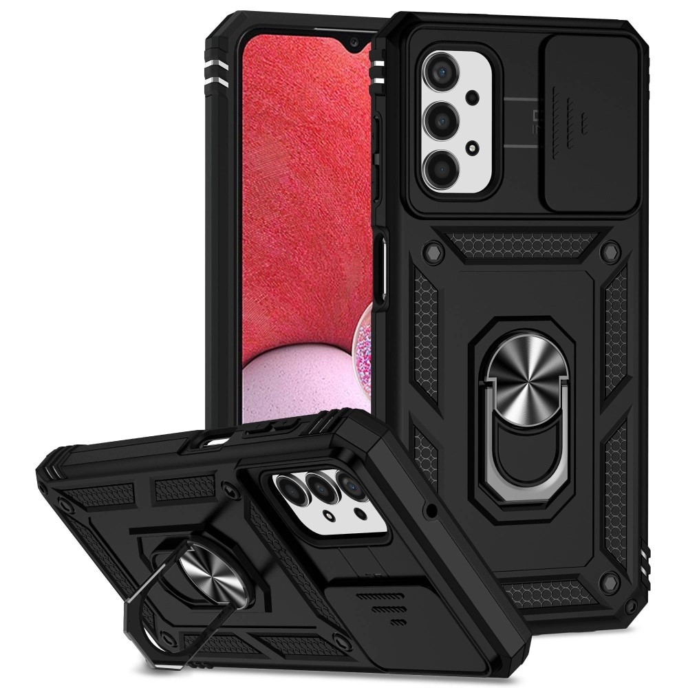 Hybridcover Ring + Kamerabeskyttelse Samsung Galaxy A13 Sort