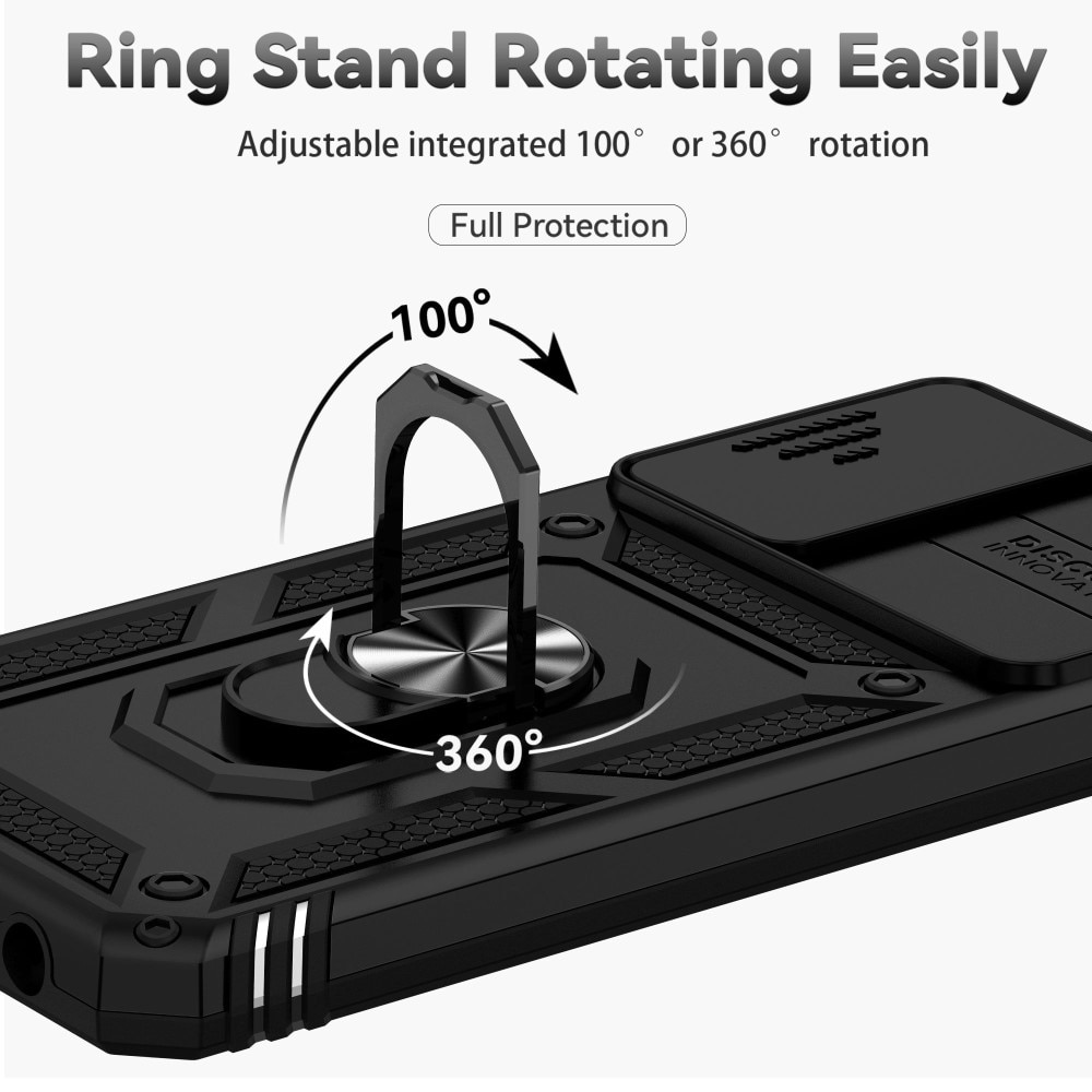 Hybridcover Tech Ring+Kamerabeskyttelse Samsung Galaxy A13 sort