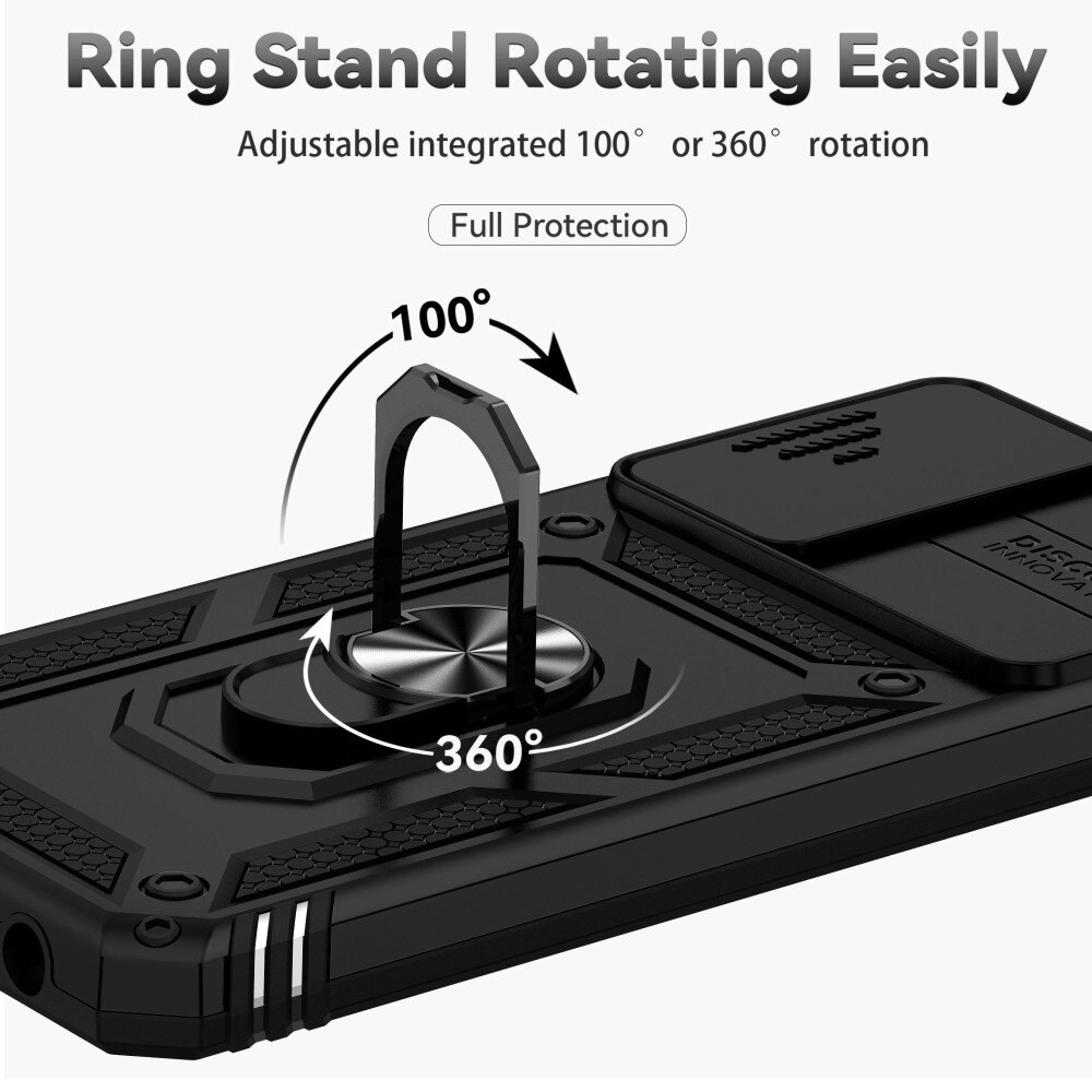 Hybridcover Ring + Kamerabeskyttelse Samsung Galaxy A13 Sort