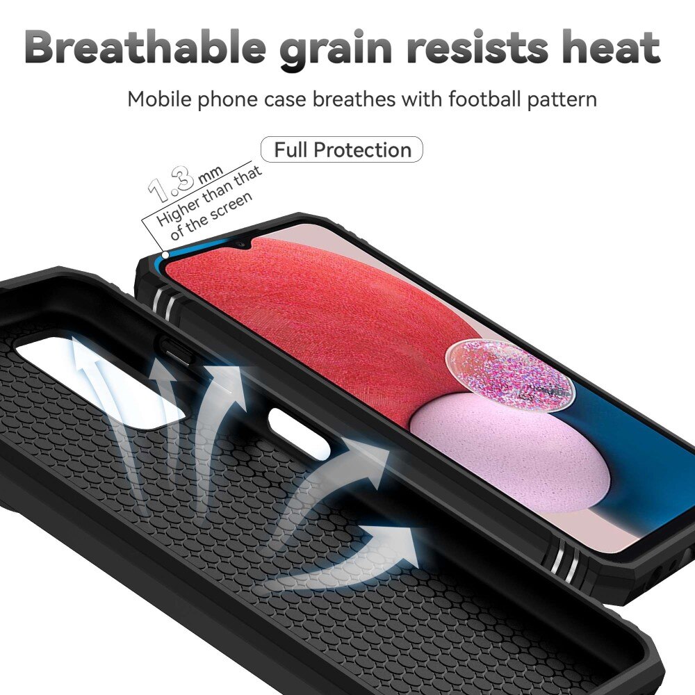 Hybridcover Ring + Kamerabeskyttelse Samsung Galaxy A13 Sort