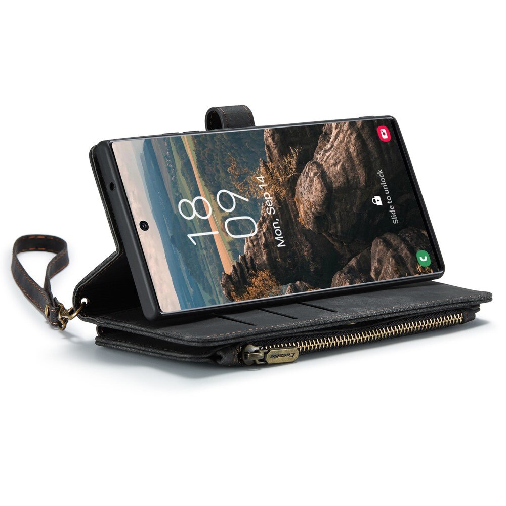 Zipper Wallet Samsung Galaxy S22 Ultra Sort