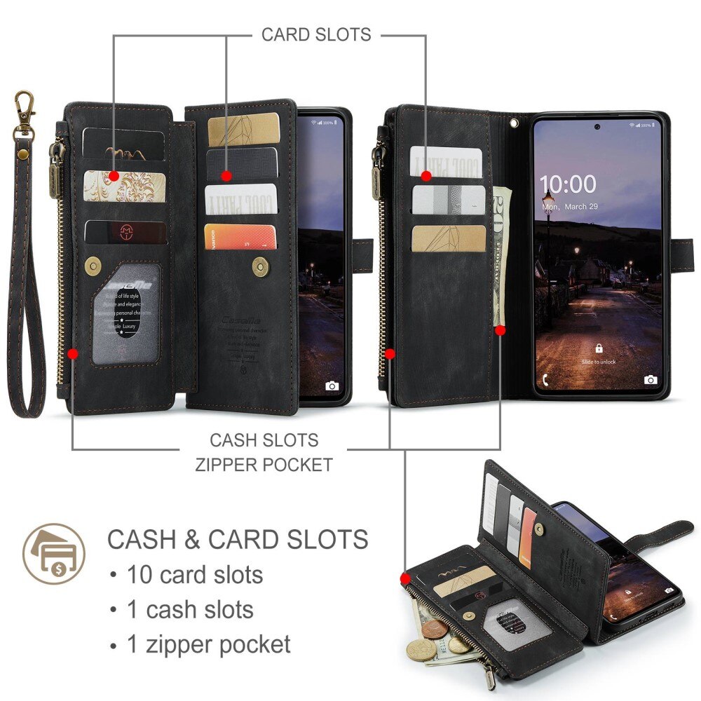 Zipper Wallet Samsung Galaxy A33 Sort