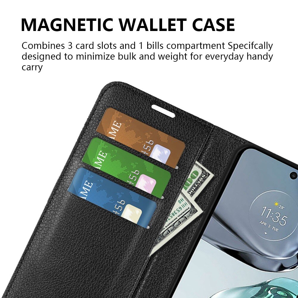 Mobiltaske Motorola Moto G62 Sort