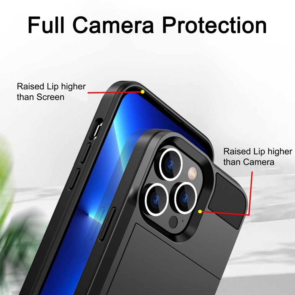 Cover Kortholder iPhone 14 Pro Max Lyserød