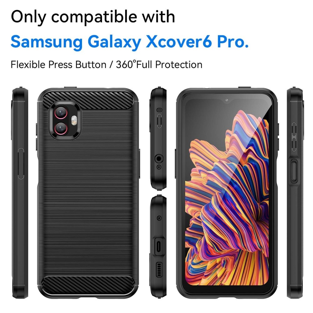 Samsung Galaxy Xcover 6 Pro Cover TPU Brushed Black
