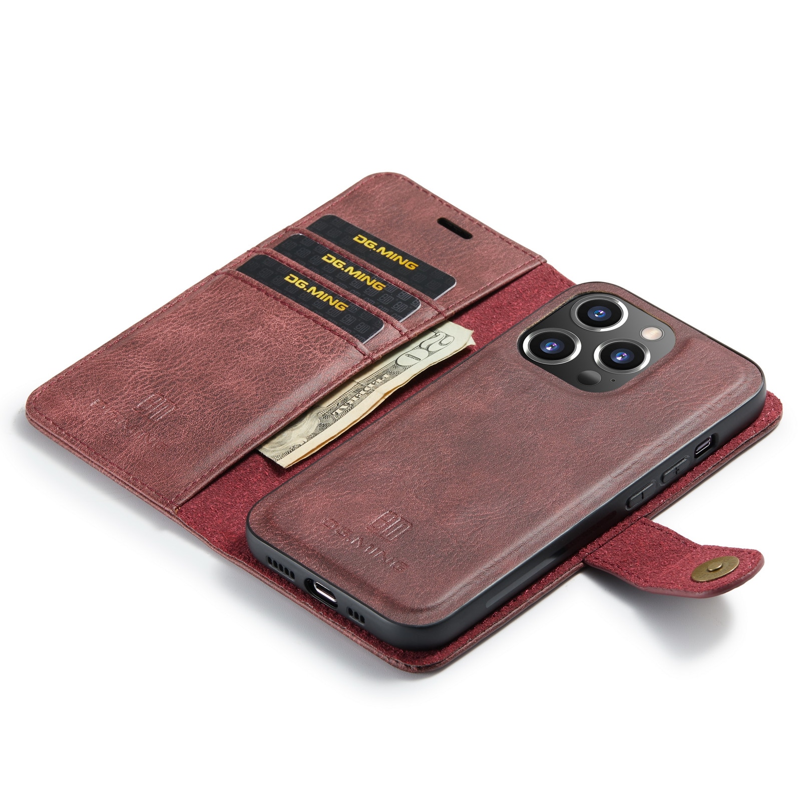 Magnet Wallet iPhone 14 Pro Red