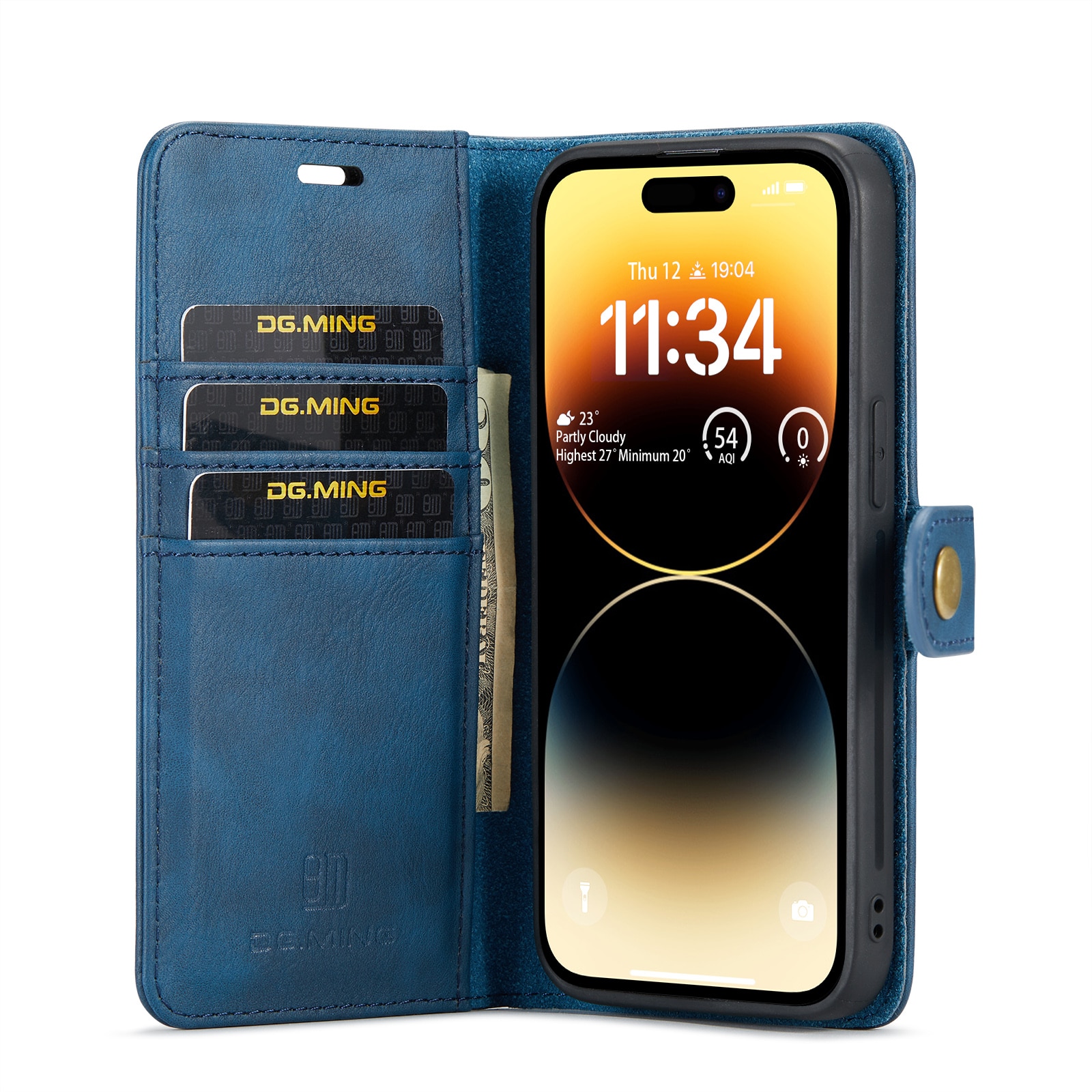 Magnet Wallet iPhone 15 Pro Blue