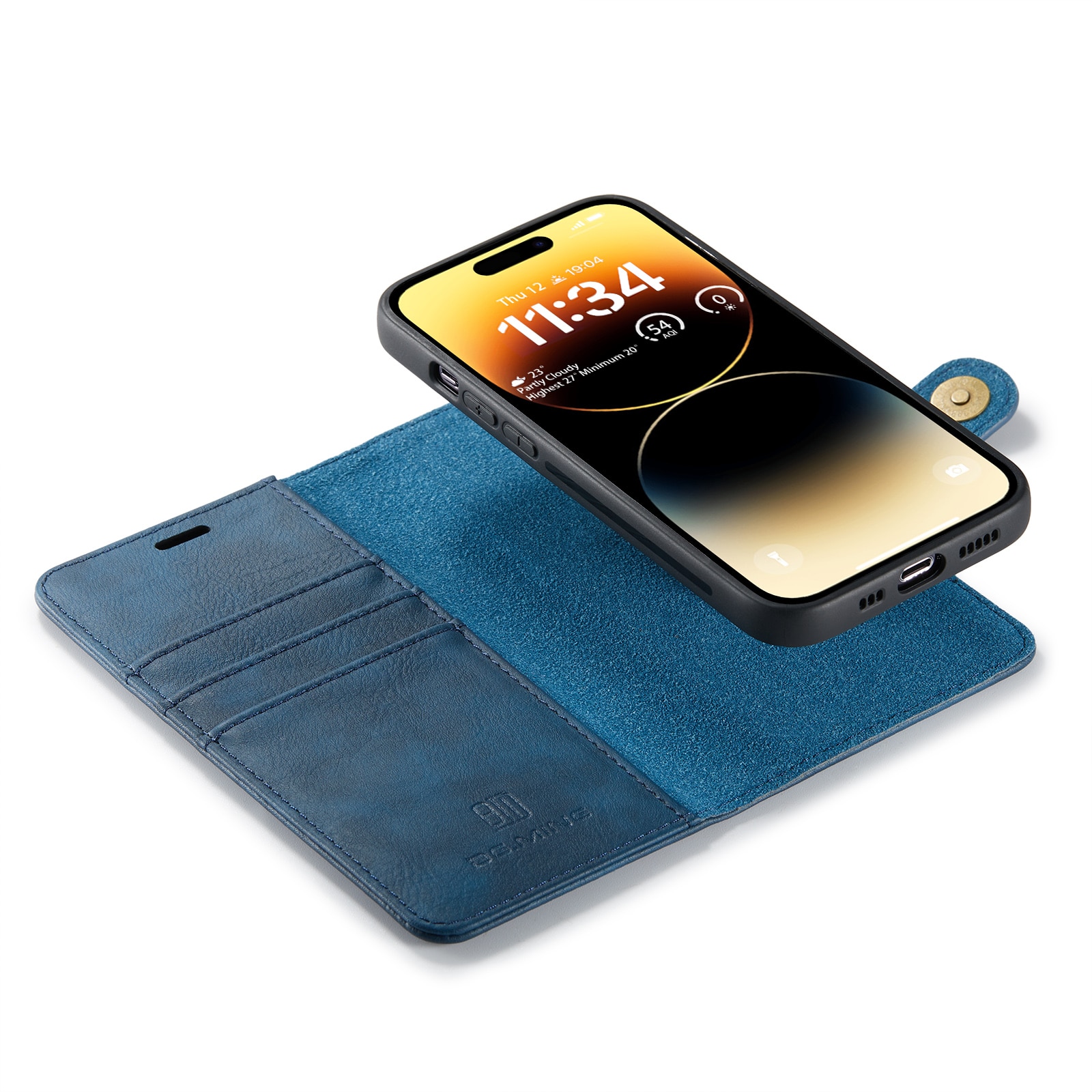 Magnet Wallet iPhone 15 Pro Blue