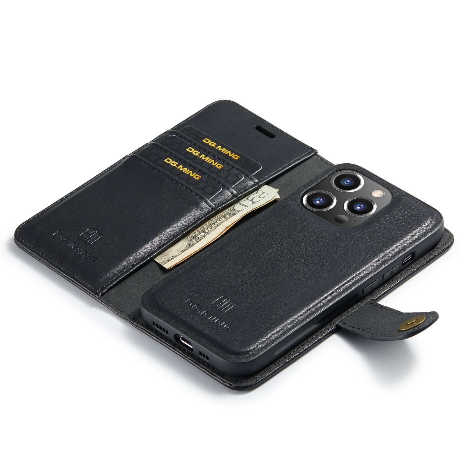 Magnet Wallet iPhone 15 Pro Max Black