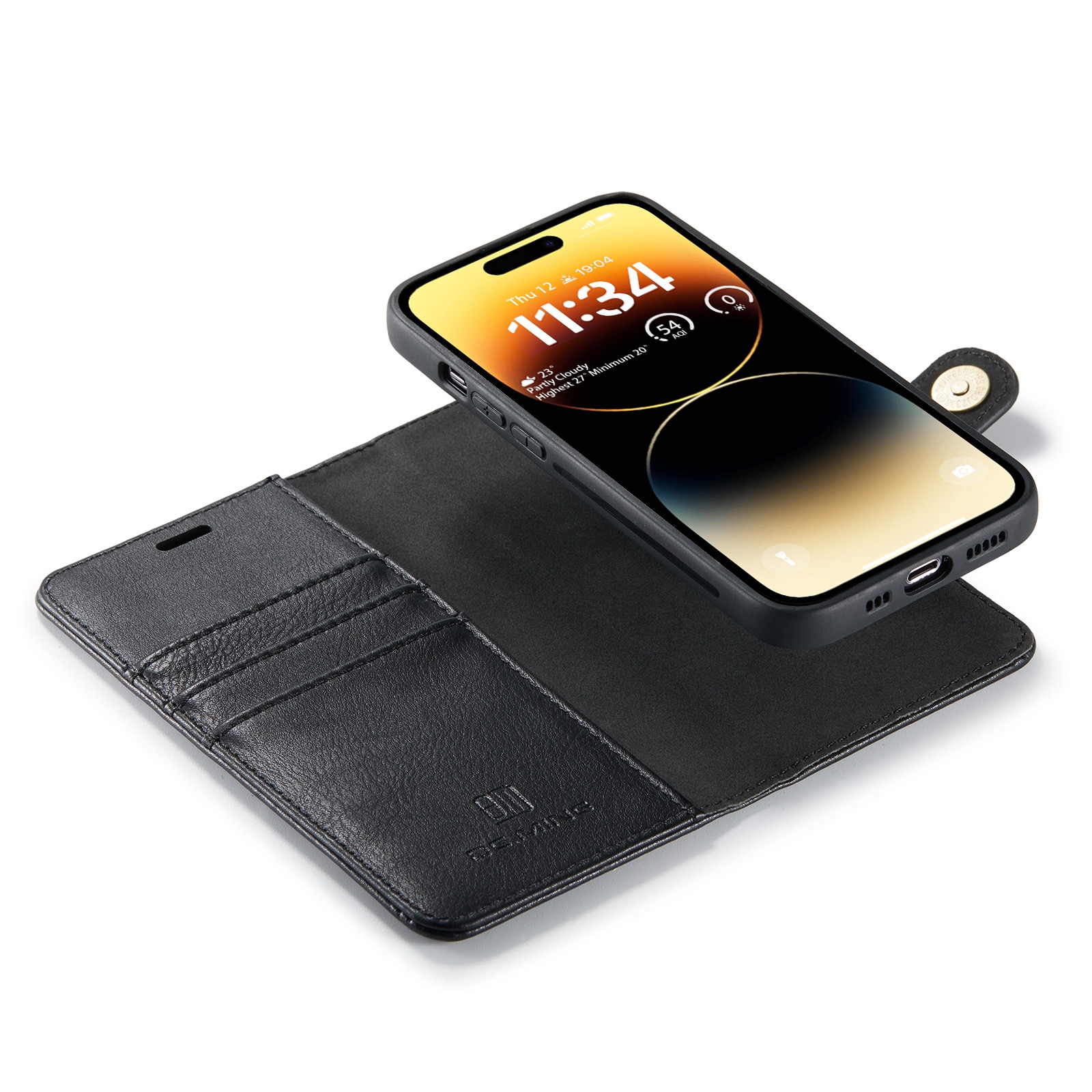 Magnet Wallet iPhone 14 Pro Max Black