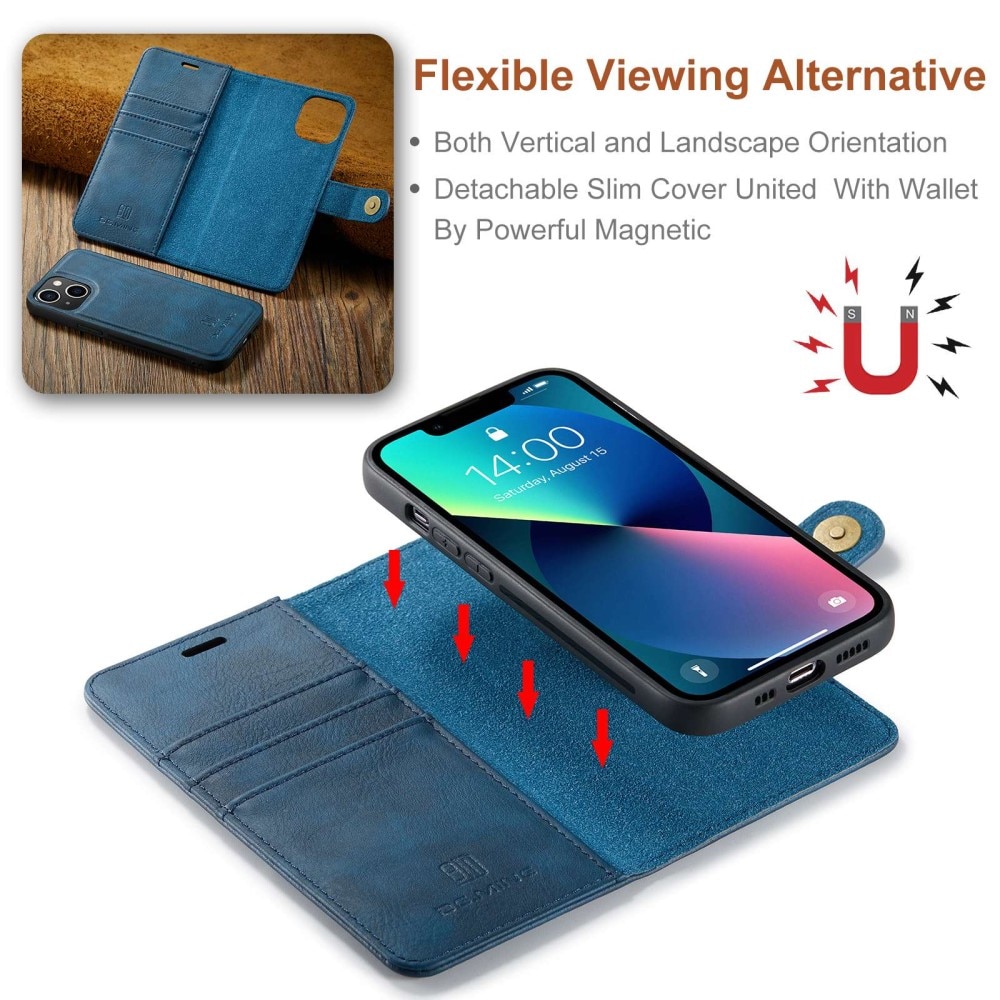 Magnet Wallet iPhone 14 Plus Blue