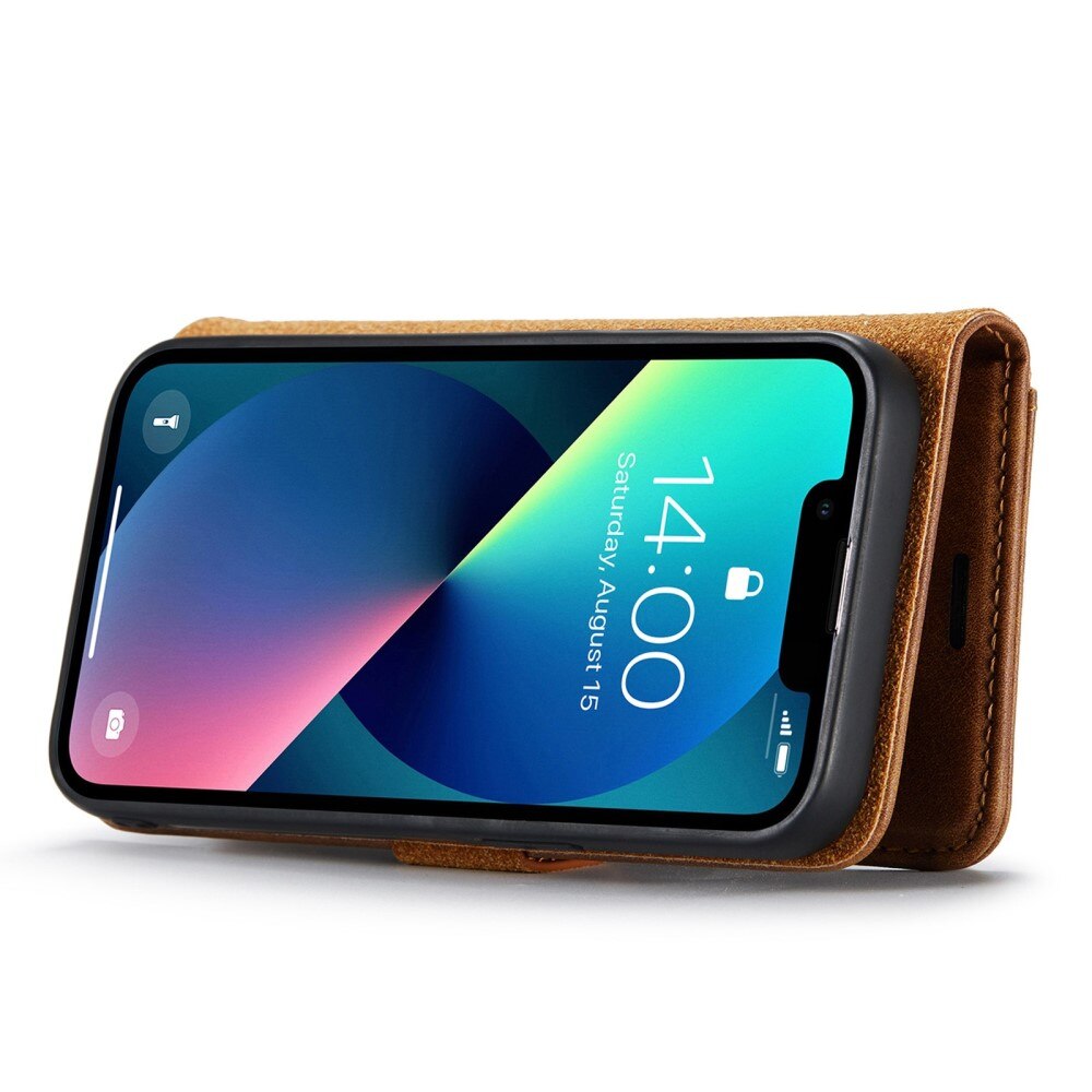 Magnet Wallet iPhone 14 Plus Brun