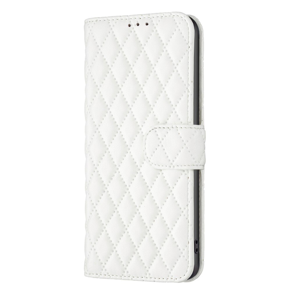 Tegnebogsetui iPhone 14 Plus Quilted hvid