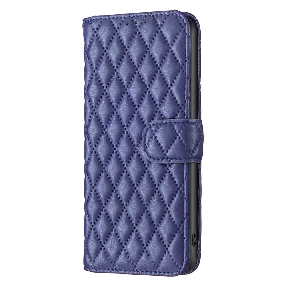 Tegnebogsetui iPhone 14 Pro Quilted blå