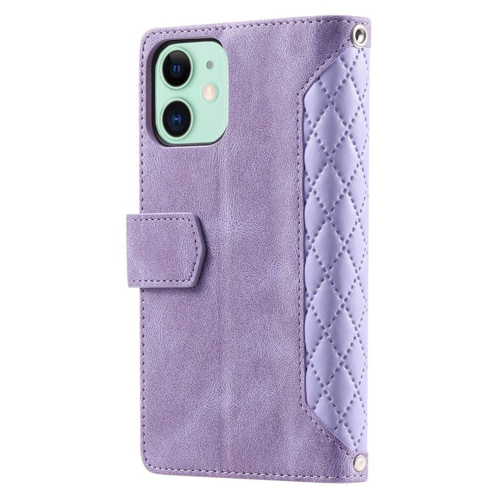 Pung Taske iPhone 11 Quilted Lilla