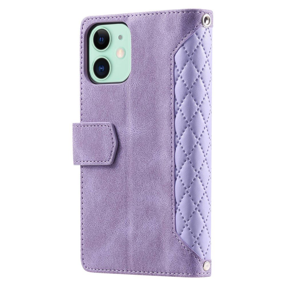 Pung Taske iPhone 11 Quilted Lila