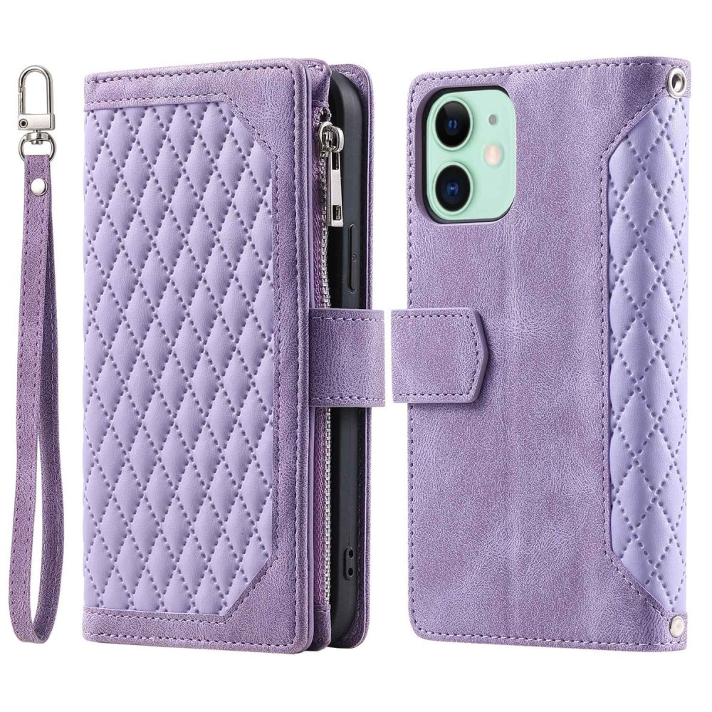 Pung Taske iPhone 11 Quilted Lila