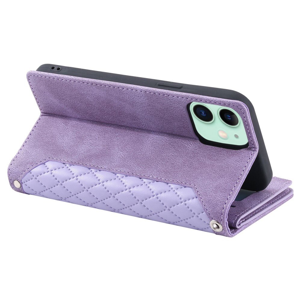 Pung Taske iPhone 11 Quilted Lila