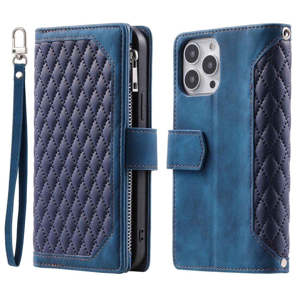 Pung Taske Apple iPhone 14 Pro Max Quilted Blå