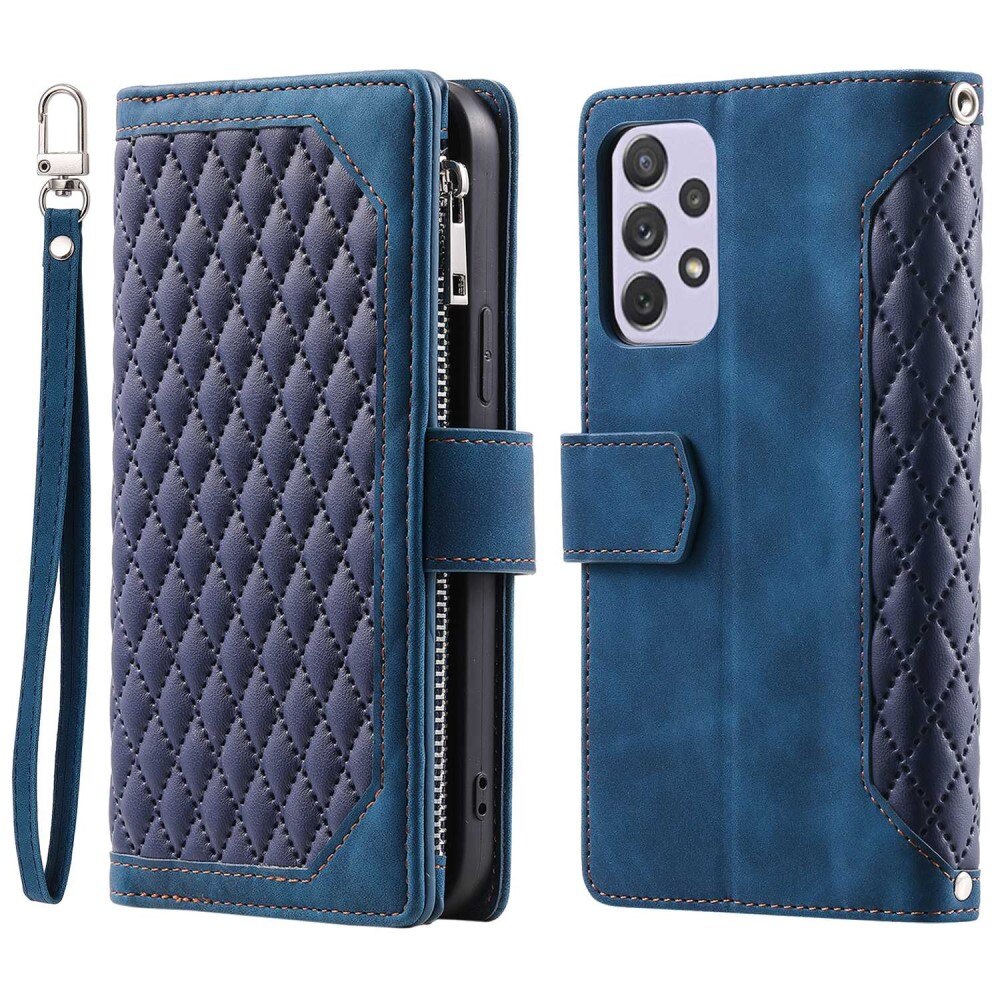 Pung Taske Samsung Galaxy A52 5G Quilted Blå