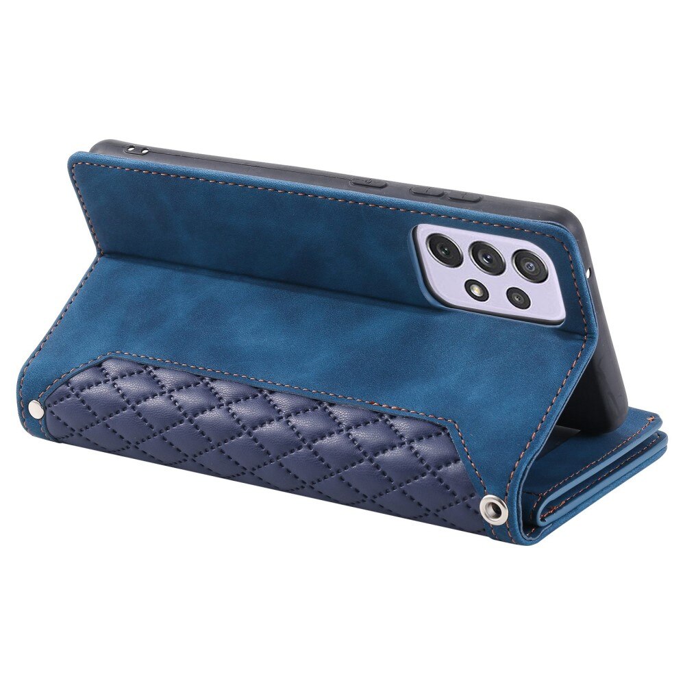 Pung Taske Samsung Galaxy A52 5G Quilted Blå