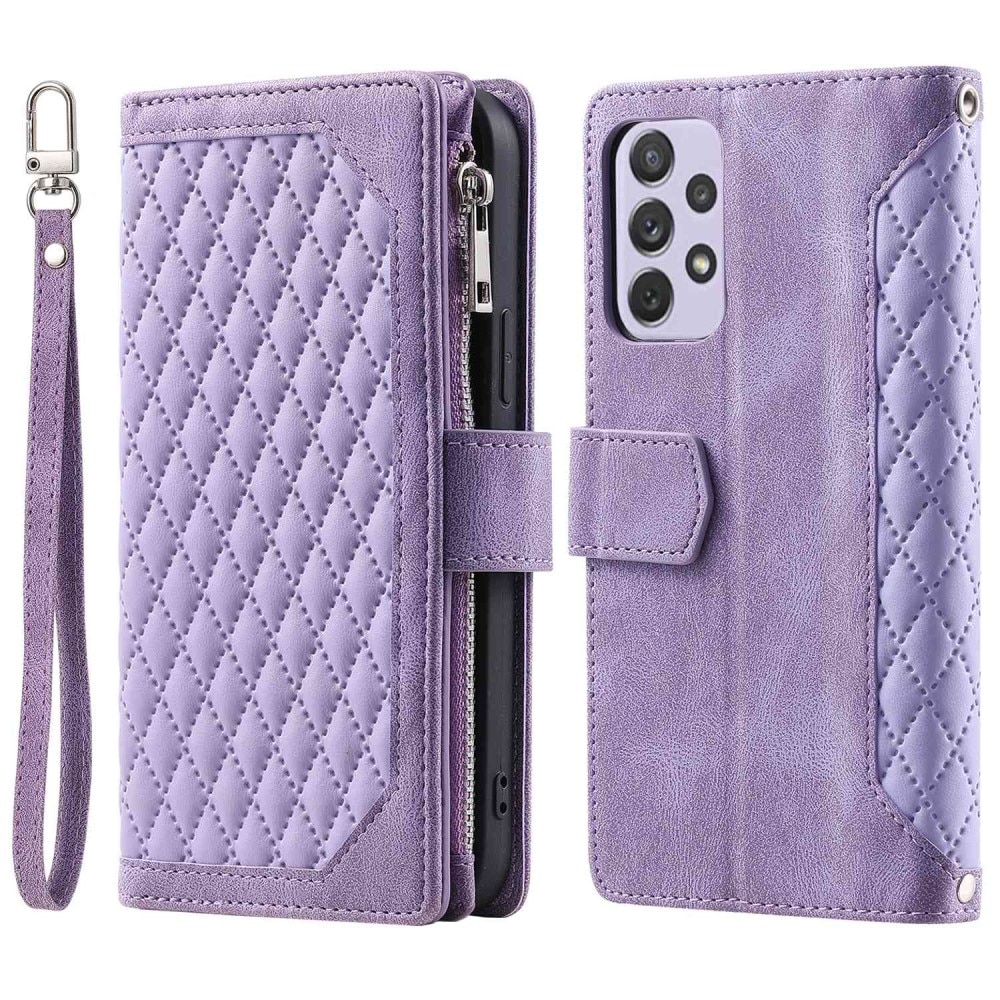 Pung Taske Samsung Galaxy A52/A52s Quilted Lila