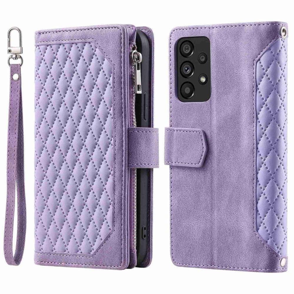 Pung Taske Samsung Galaxy A53 Quilted Lila