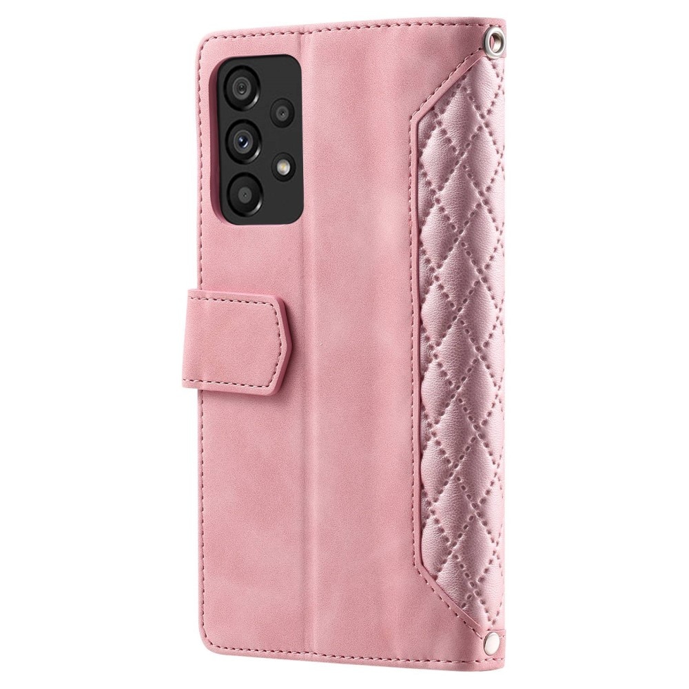 Pung Taske Samsung Galaxy A53 Quilted Lyserød