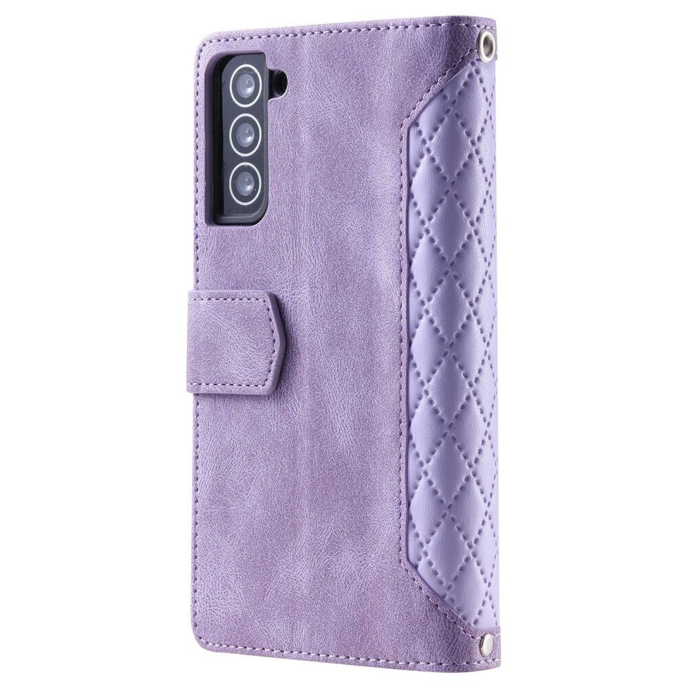 Pung Taske Samsung Galaxy S22 Quilted Lila