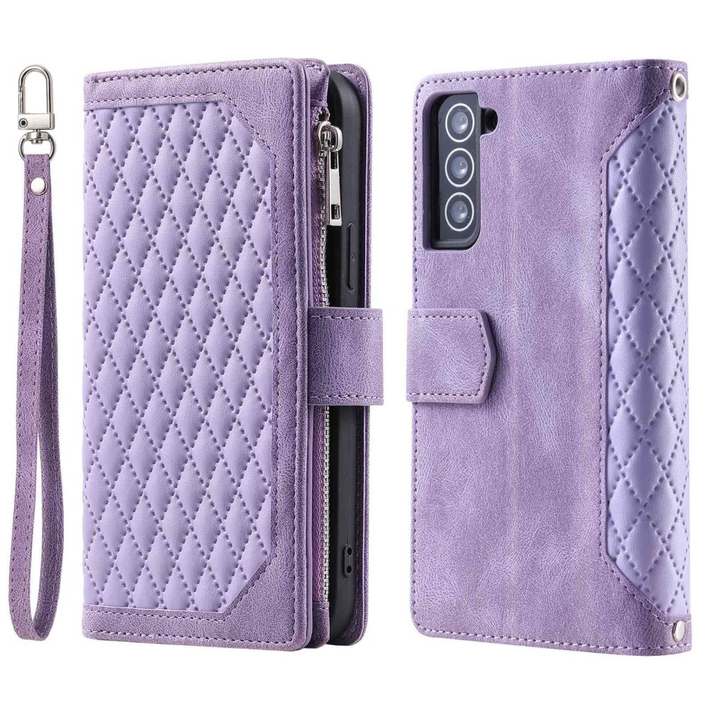 Pung Taske Samsung Galaxy S22 Quilted Lila