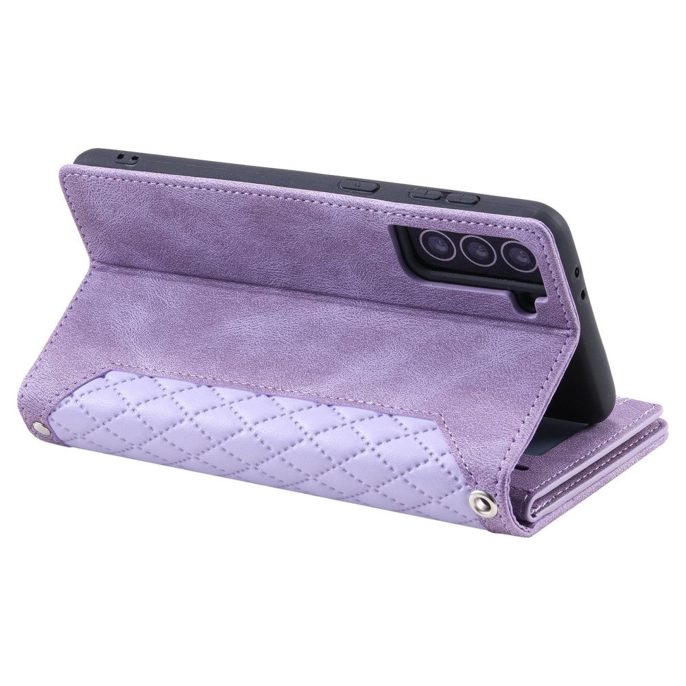 Pung Taske Samsung Galaxy S22 Quilted Lila