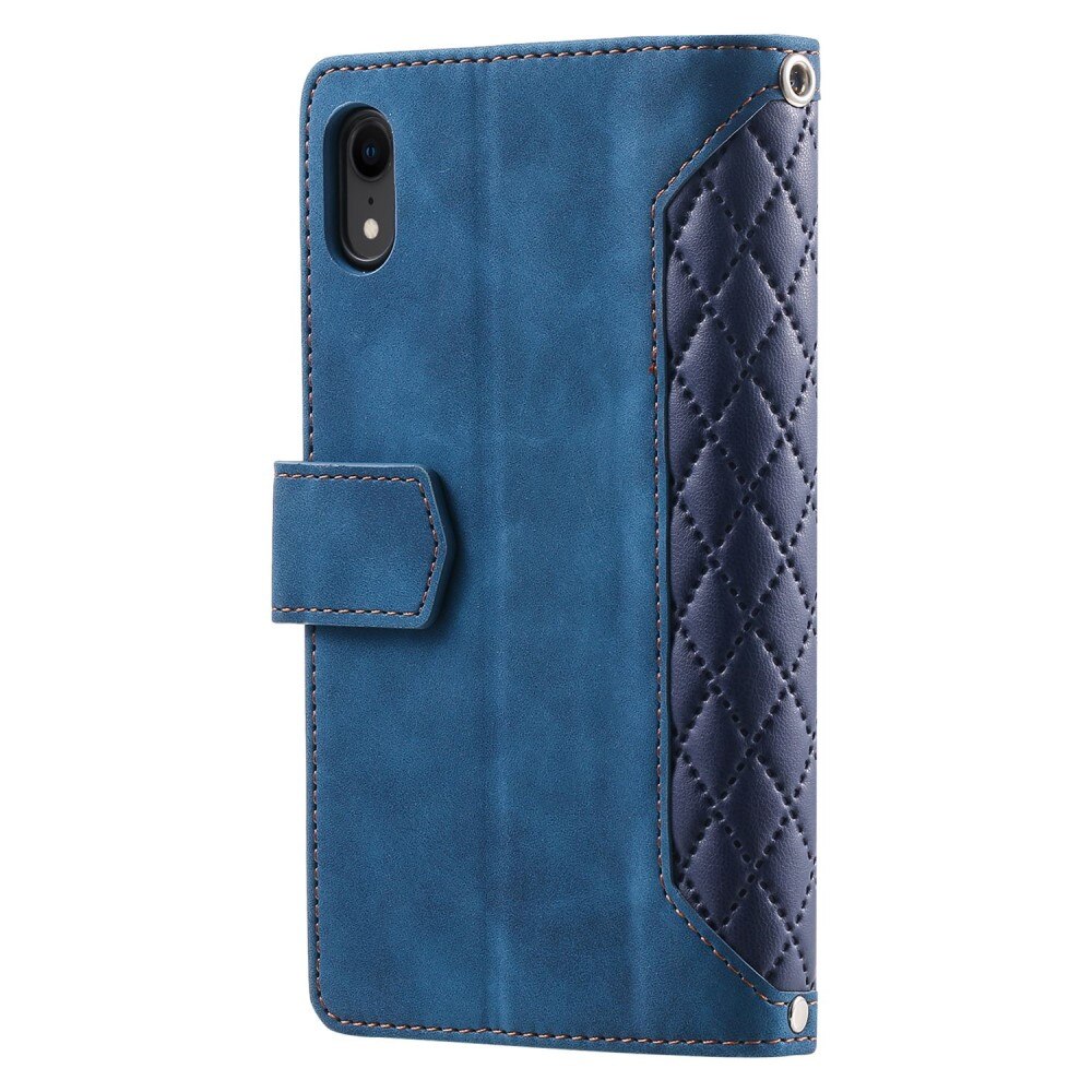 Pung Taske iPhone Xr Quilted Blå
