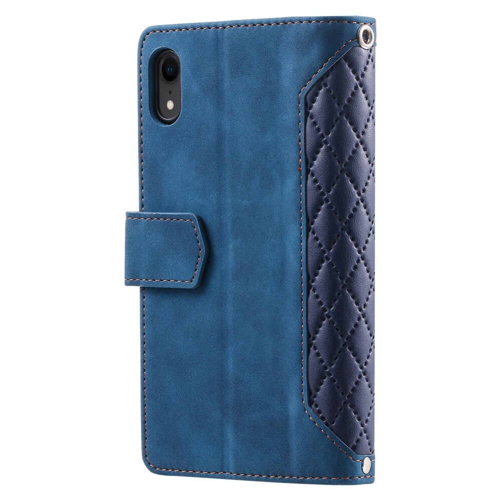 Pung Taske iPhone XR Quilted Blå