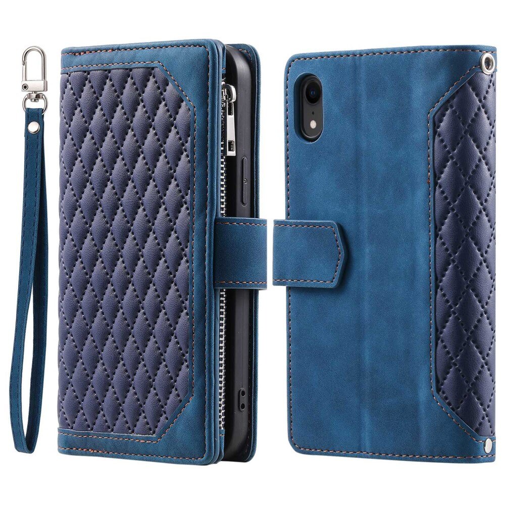 Pung Taske iPhone XR Quilted Blå køb online