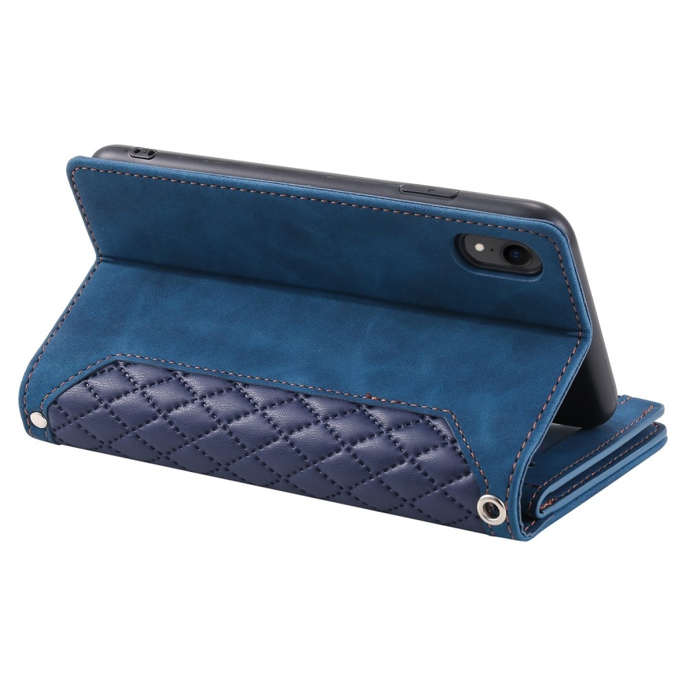 Pung Taske iPhone XR Quilted Blå