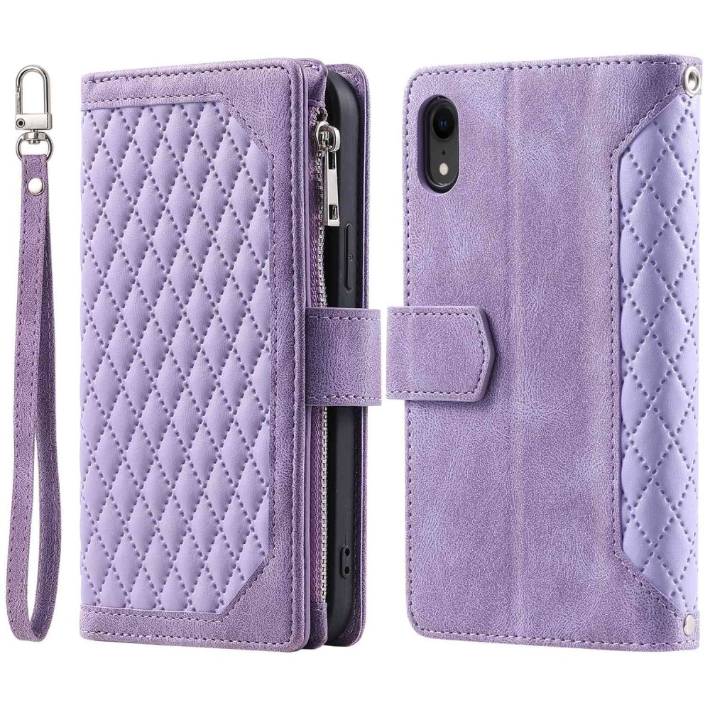 Pung Taske iPhone XR Quilted Lila