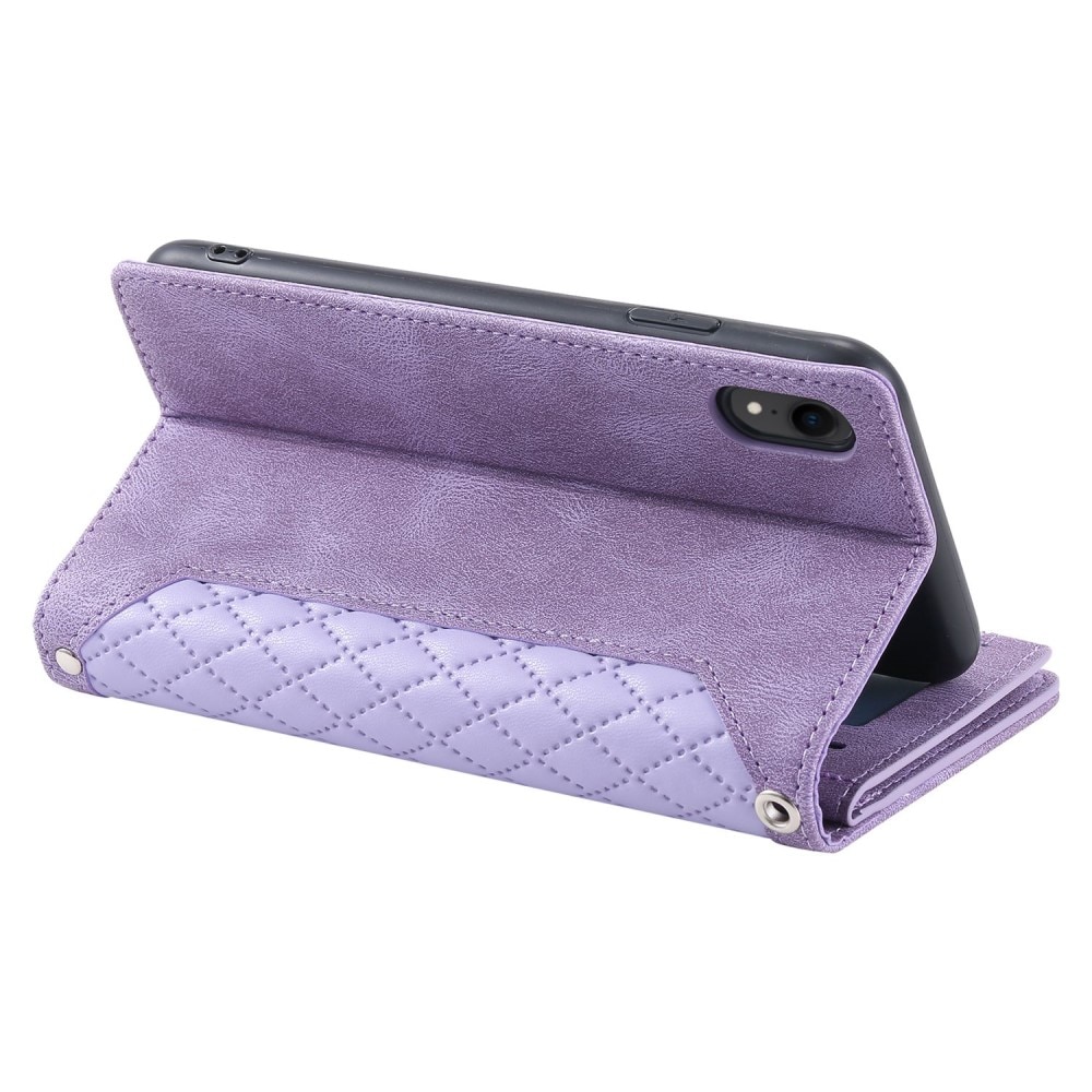 Pung Taske iPhone XR Quilted Lila