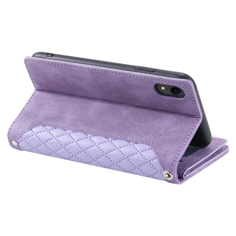 Pung Taske iPhone Xr Quilted Lilla