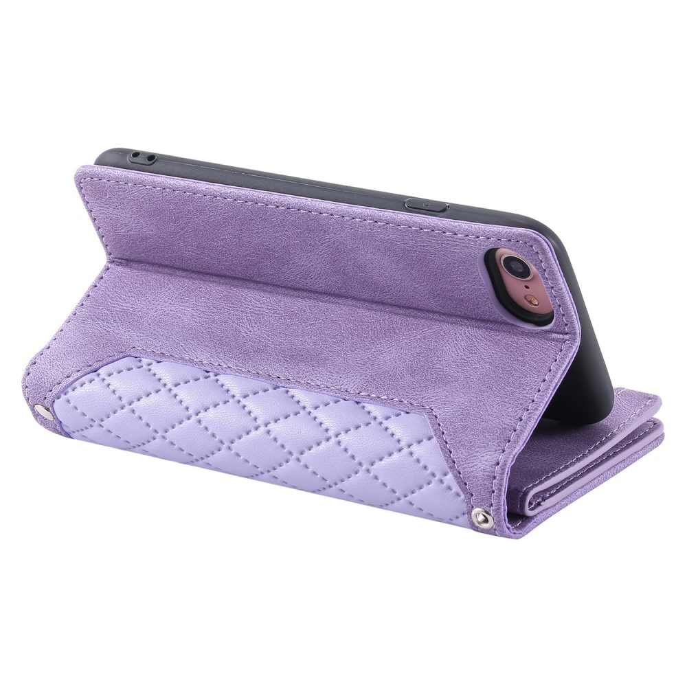 Pung Taske iPhone 8 Quilted lila
