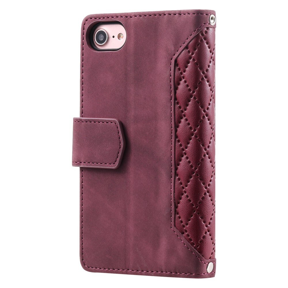 Pung Taske iPhone SE 2022 Quilted Rød