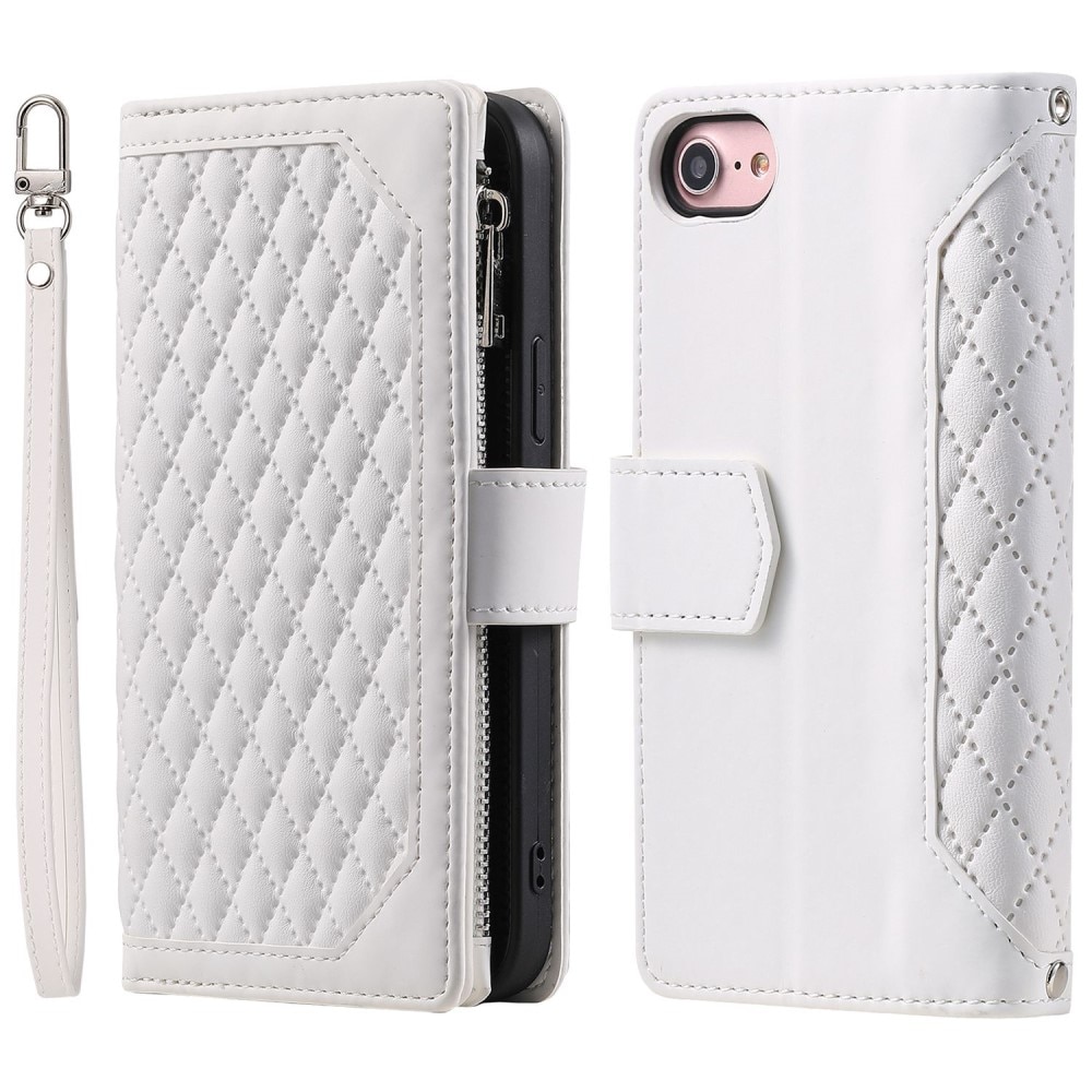 Pung Taske iPhone SE (2022) Quilted Hvid