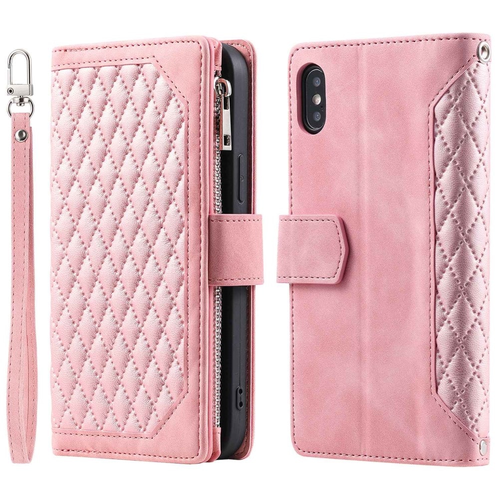 Pung Taske iPhone X/XS Quilted Lyserød