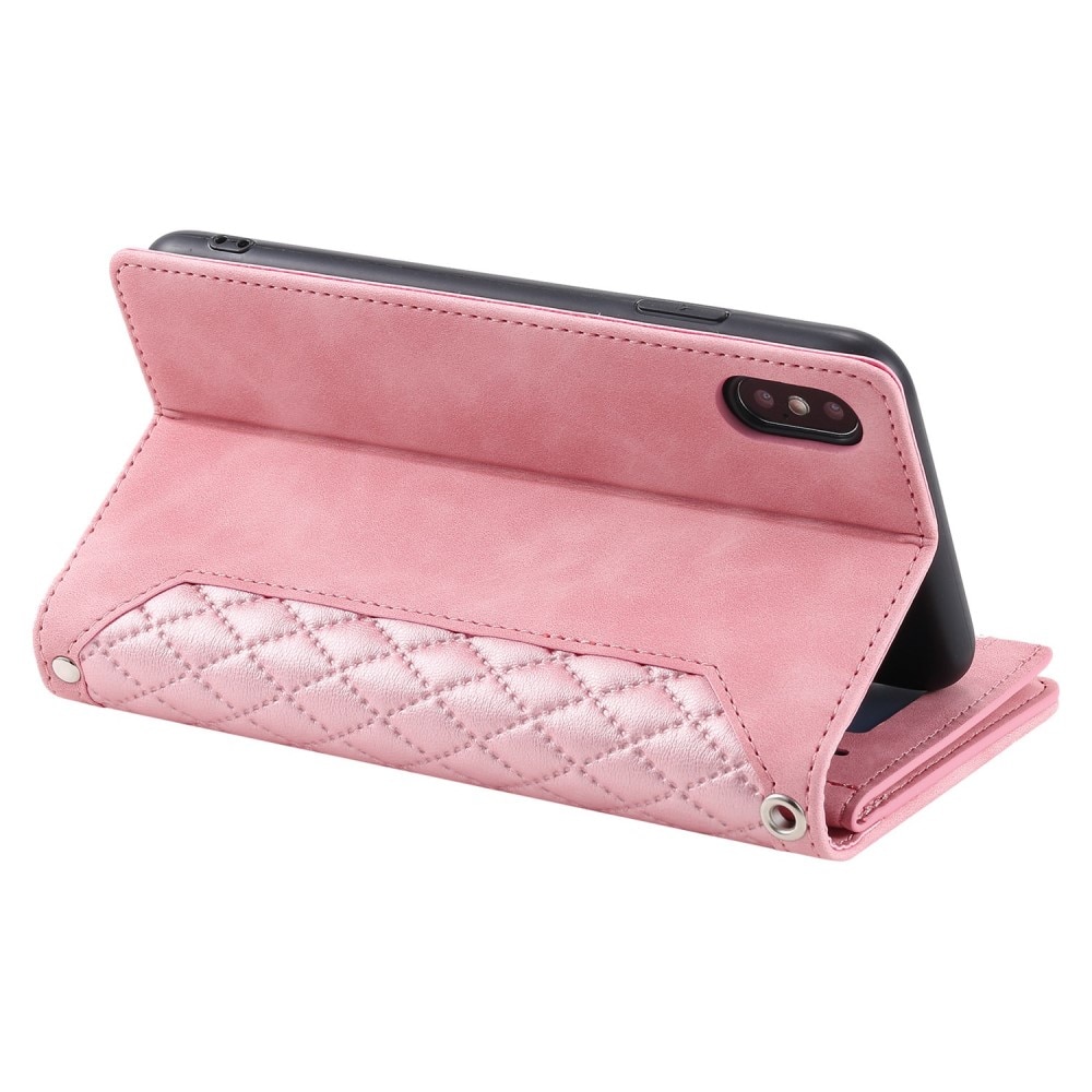 Pung Taske iPhone X/XS Quilted Lyserød