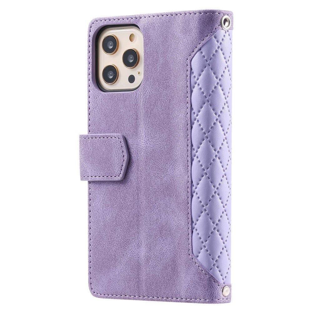 Pung Taske iPhone 11 Pro Quilted Lilla