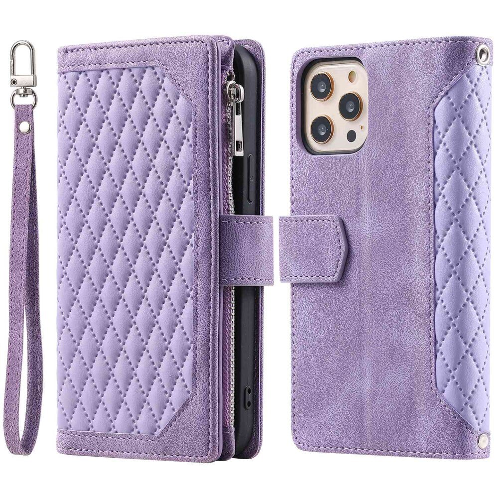 Pung Taske iPhone 11 Pro Quilted Lila