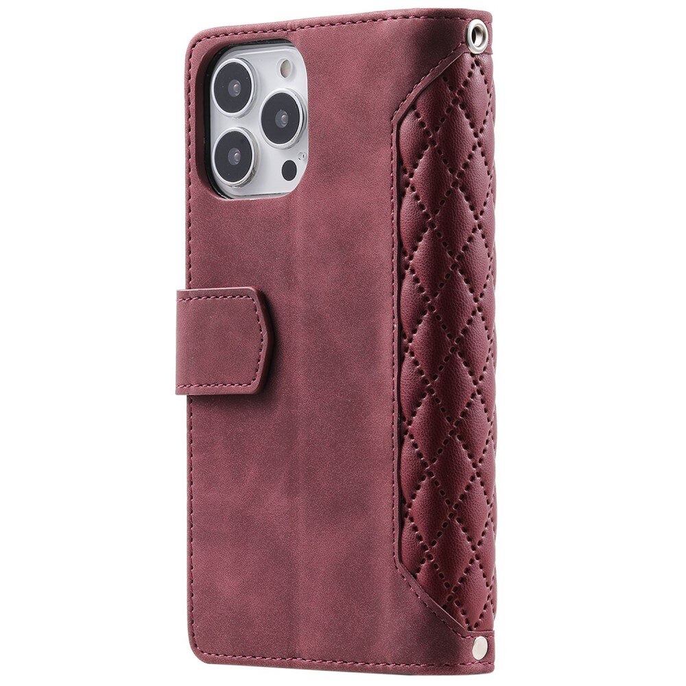 Pung Taske Apple iPhone 14 Pro Quilted Rød