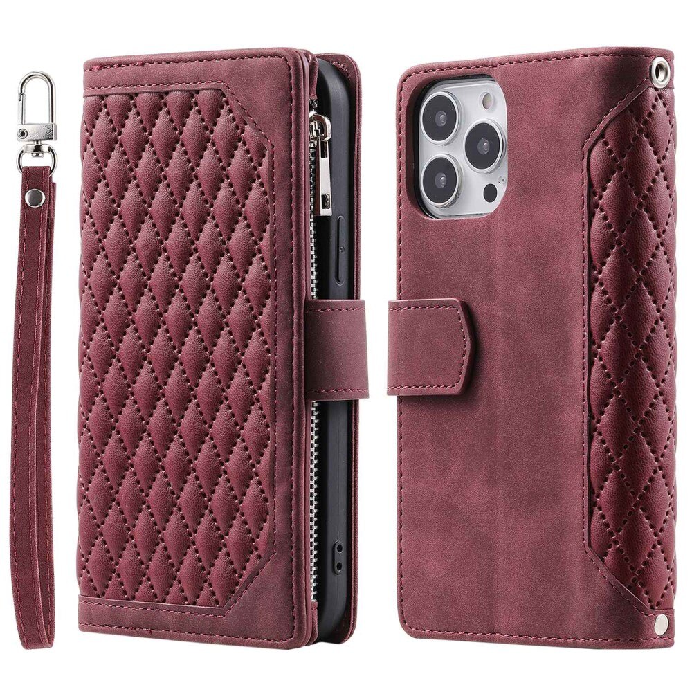Pung Taske Apple iPhone 14 Pro Quilted Rød